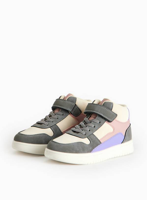 Colour Block High Top Trainers 8 Infant